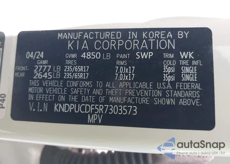 2024 Kia Sportage Lx from USA, damaged, VIN KNDPUCDF5R7303573